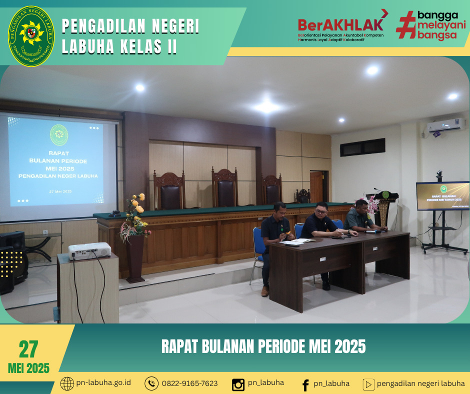 Rapat Bulanan Periode Mei 2025